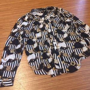 forever 21 plus Versace inspired button down 1x