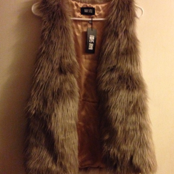 Faux fur vest