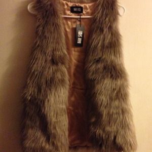 Faux fur vest