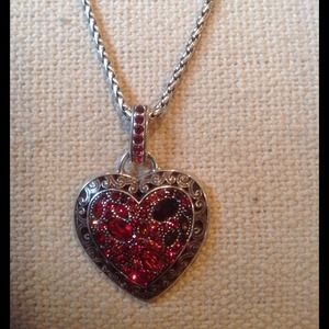 Brighton crystal voyage heart necklace