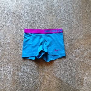 Blue and fusha Nike pro combats