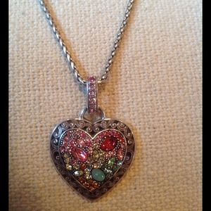 Brighton  Crystal voyage heart necklace