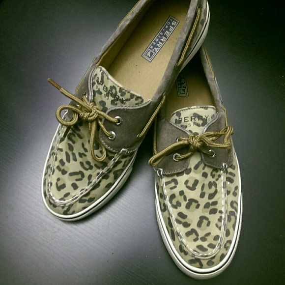 Leopard Sperry Boat Shoe