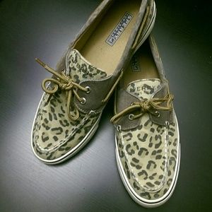Leopard Sperry Boat Shoe