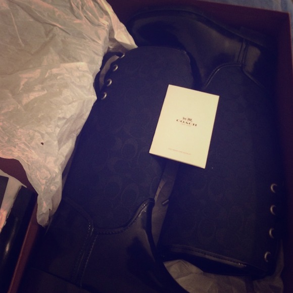 Coach rain boots