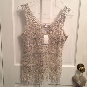 BarIII Silver Tank Top