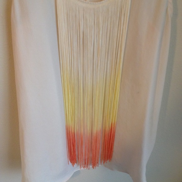 Ombré Fringe Racerback Tank - Picture 2 of 3