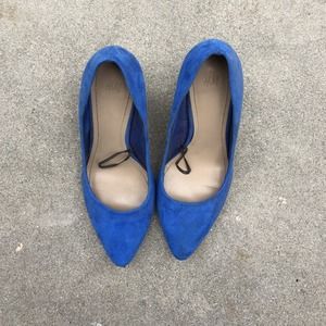 Blue Suede Heels