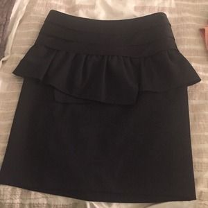 Michael Kors black peplum pencil skirt