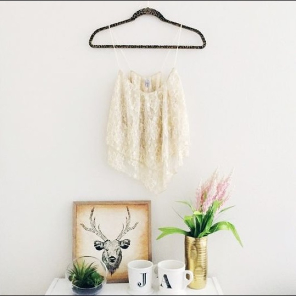 Flowy Layered Gold Crop Top