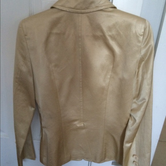 Gold silk coat