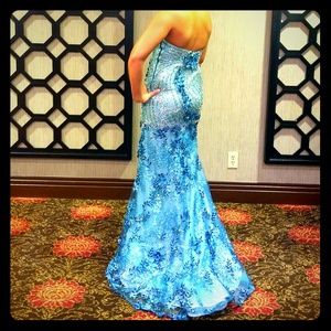 Pageant/prom gown. Custom made size 4.