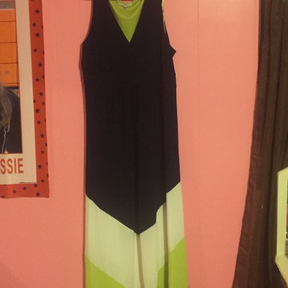 Color Block Maxi Dress
