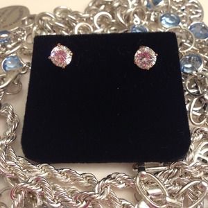 2 carat total CZ earrings