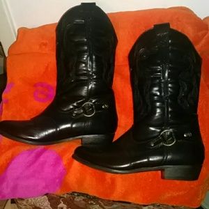 Leather Cowboy Boots