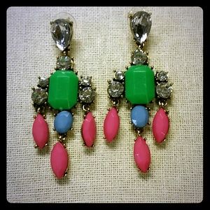 Candy colored dangle earrings