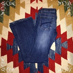 Medium/Dark Bootcut Jeans