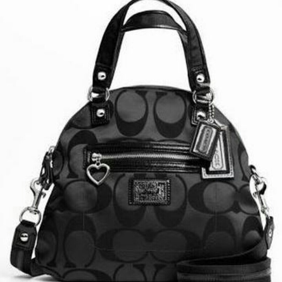 Coach Handbags - Coach NWOT Black Heart shaped poppy style