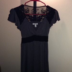 Black and grey dress