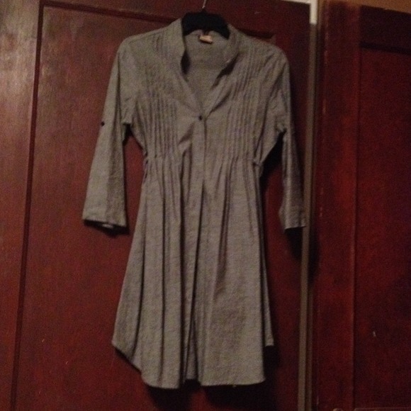 Long button down