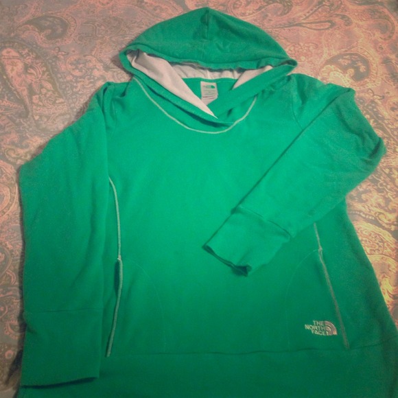 The North Face Green Hoodie Pullover - M