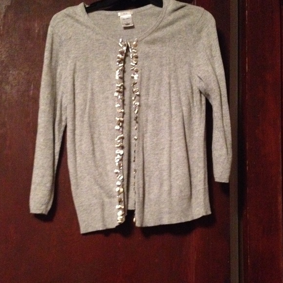 Gray seater cardigan