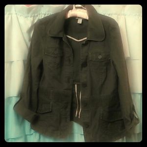 Ann Taylor Loft army green parka