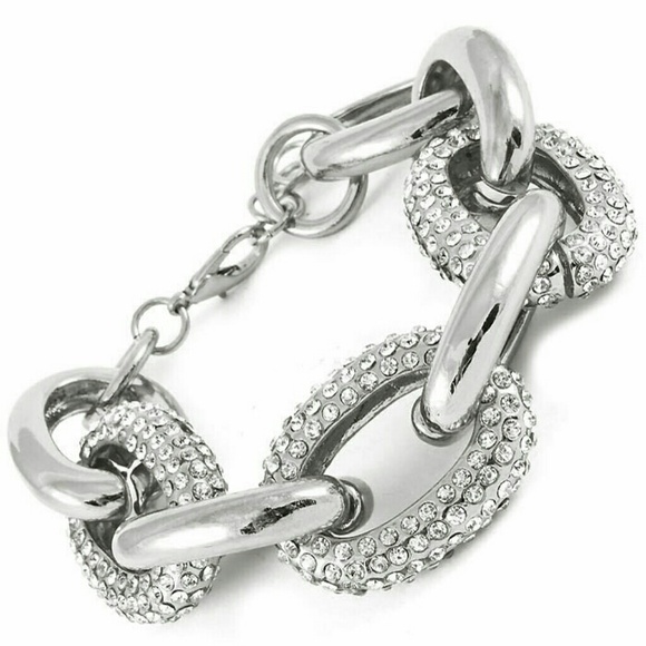 Pave Chunky Link Bracelet