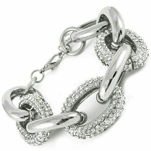 Pave Chunky Link Bracelet