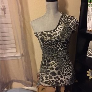 Golden Cheetah Print Top