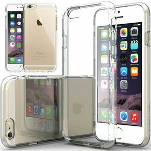 iPhone 6 clear TPU hard case with gel bumper