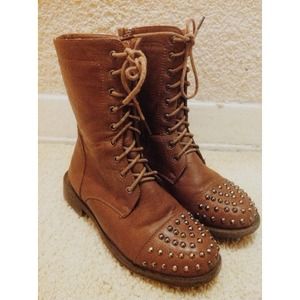 Brown Combat Boots