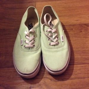 Mint green vans