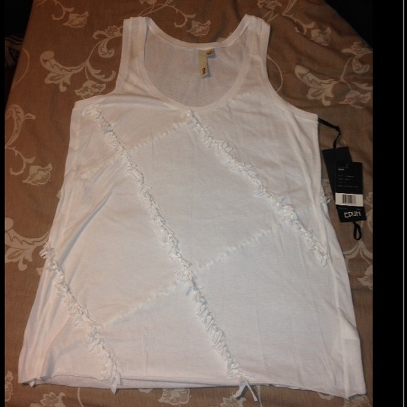 TRADED AUTHENTIC EDUN $198  fringed tank