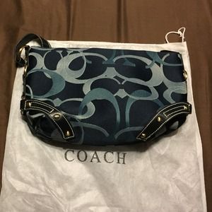 Authentic Navy Blue Coach Handbag