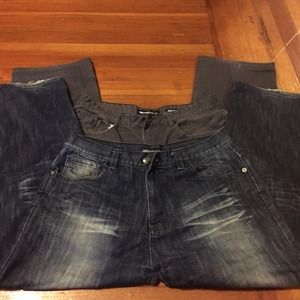 2 pair men's jeans