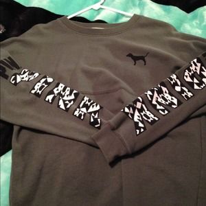 SOLD Vs pink green aztec varsity crew