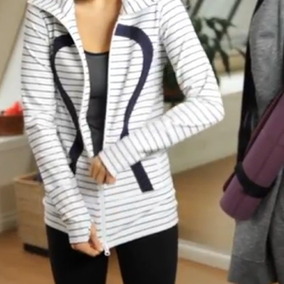 Lululemon In Stride Jacket Quiet Stripe