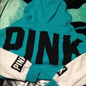 Sold -Victoria's Secret pink varsity crew hoodie
