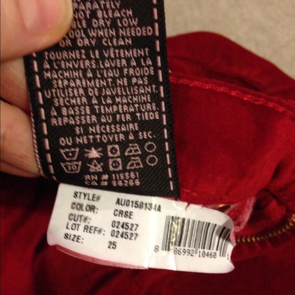 7 For All Mankind Velvet Stretch Skinny Jeans - Picture 3 of 4