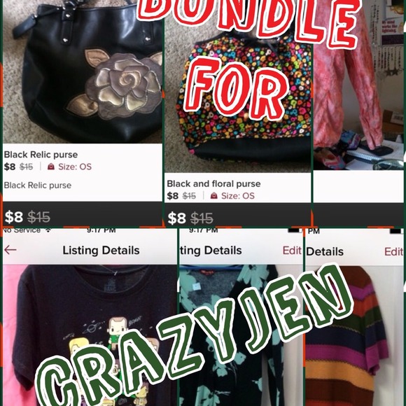 6 piece bundle for @crazyjen