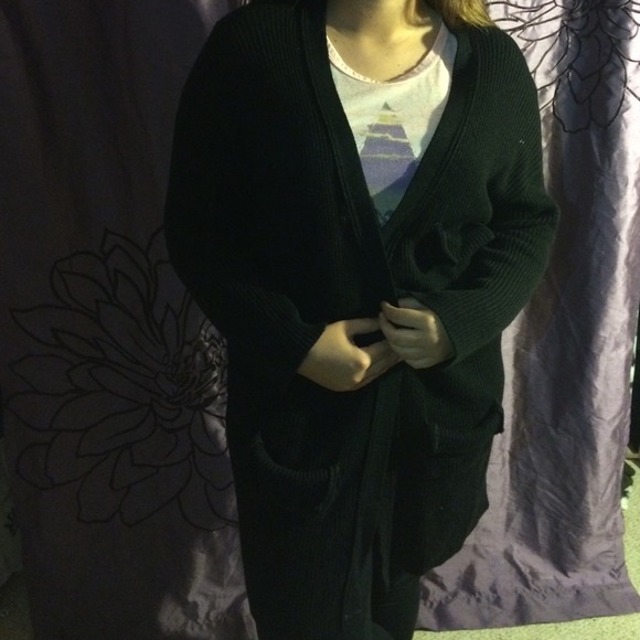 Over sized black sweater