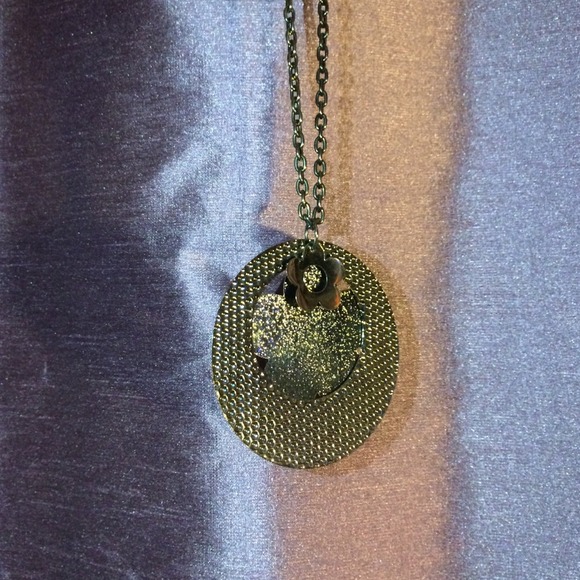 Dark silver necklace
