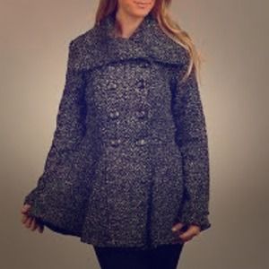 Wool Peplum Peacoat