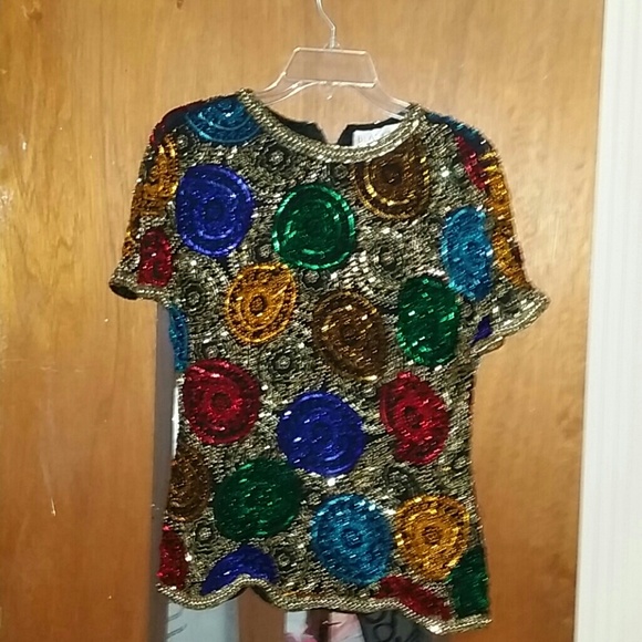 Vintage Sequins Top
