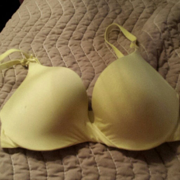 Bright yellow 32c padded push up
