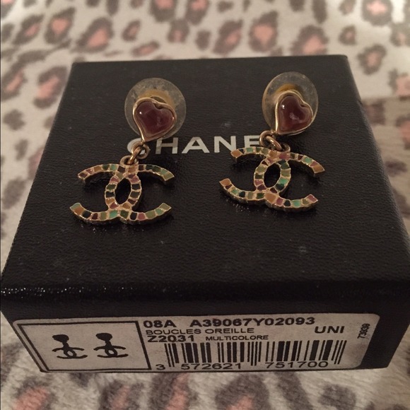 Chanel earrings multicolor