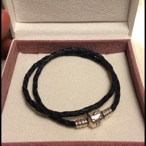 Pandora Double Leather Wrap Bracelet
