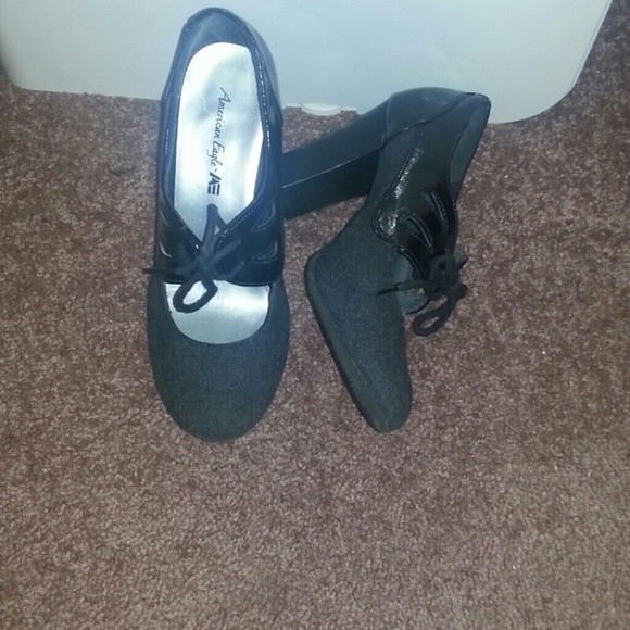 ~🎆~2 toned thick heeled  dress shoes