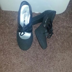 ~🎆~2 toned thick heeled  dress shoes